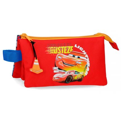 Estuche Cars Rusteze Lightyear tres Compartimentos