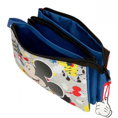 Estuche Mickey Colour Mayhem Tres compartimentos