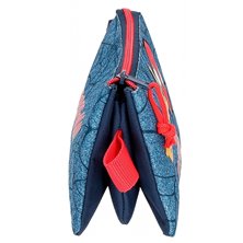 Estuche Spiderman Denim Tres Compartimentos