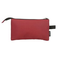 Estuche tres compartimentos Pepe Jeans Aris Evergreen Rojo Oscuro