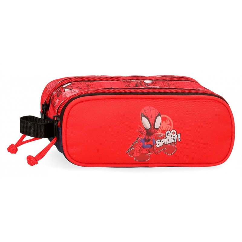 Estuche Go Spidey Dos Compartimentos