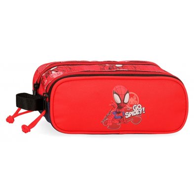 Estuche Go Spidey Dos Compartimentos
