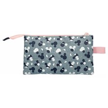 Estuche Mickey Denim tres compartimentos