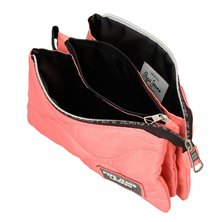 Estuche tres compartimentos Pepe Jeans Orson Coral