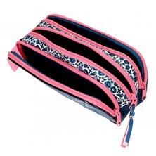 Estuche Minnie Make it Rain Bows triple cremallera