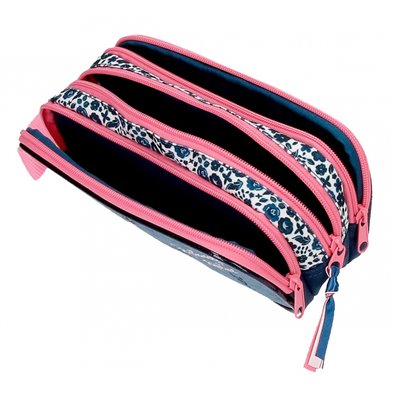 Estuche Minnie Make it Rain Bows triple cremallera