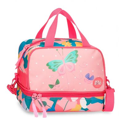 Bandolera Porta Alimentos Roll Road Precious Flower Adaptable