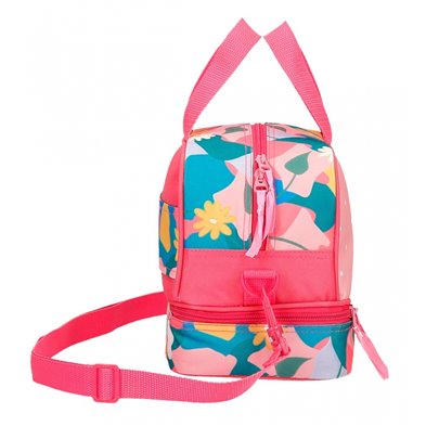 Bandolera Porta Alimentos Roll Road Precious Flower Adaptable