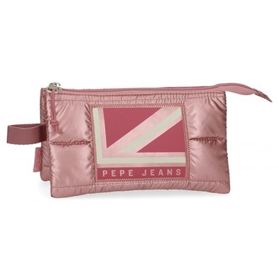 Estuche Pepe Jeans Carol tres compartimentos