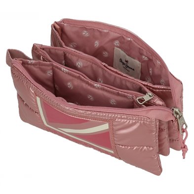 Estuche Pepe Jeans Carol tres compartimentos