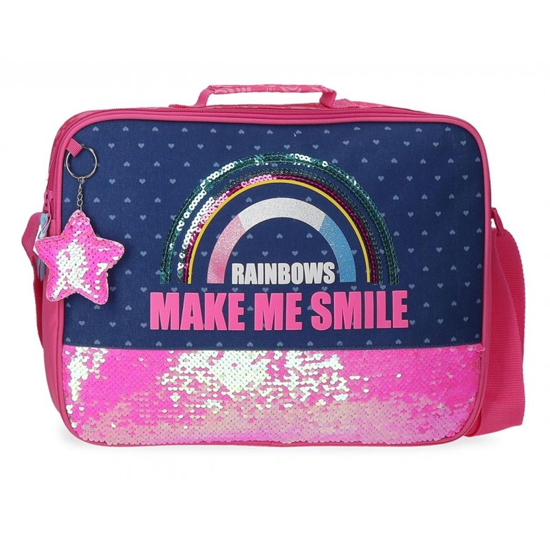 Cartera Escolar Movom Glitter Rainbow