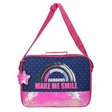 Cartera Escolar Movom Glitter Rainbow