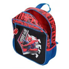 Mochila Preescolar Spiderman Great Power 28cm adaptable a carro
