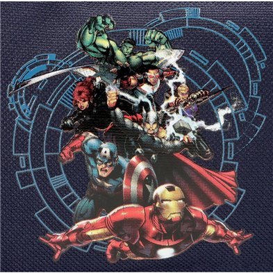 Mochila Preescolar Avengers Team 28cm adaptable a carro