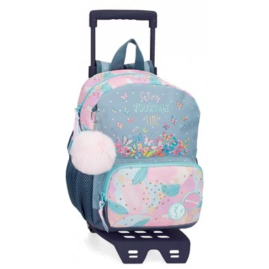 Mochila pequeña Movom Give yourself time con carro