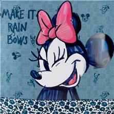 Mochila Preescolar Minnie Make it Rain bows 28cm