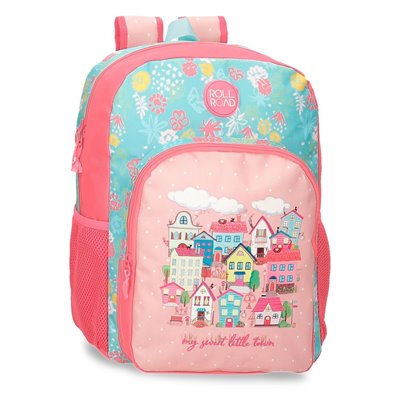 Mochila Escolar 40cm Roll Road My little Town