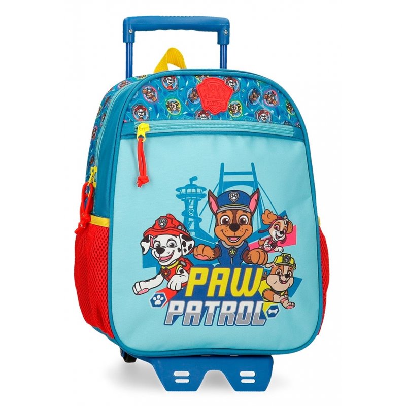 Mochila Patrulla Canina Always Heroic 33cm con carro