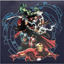 Mochila Preescolar Avengers Team 28cm con carro