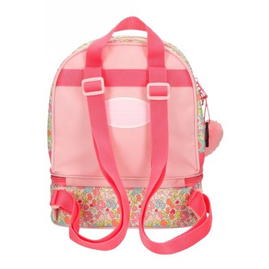 Mochila Minnie Florals 28cm con portamerienda