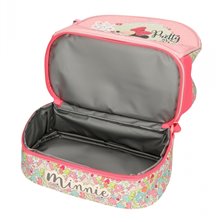 Mochila Minnie Florals 28cm con portamerienda