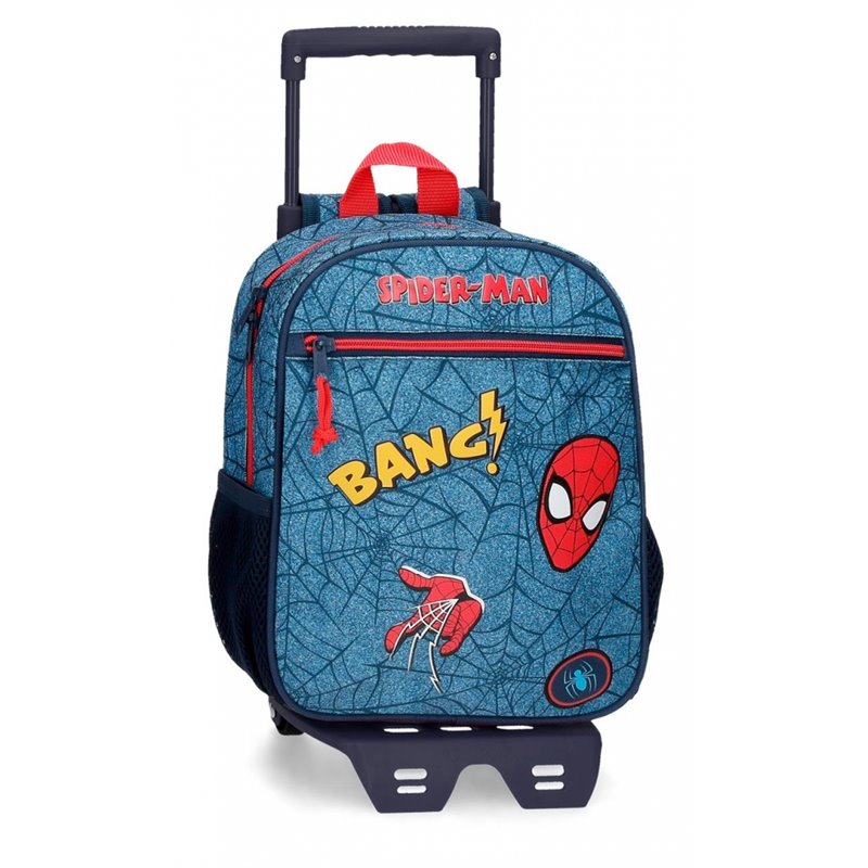 Mochila Spiderman Denim 28cm con carro