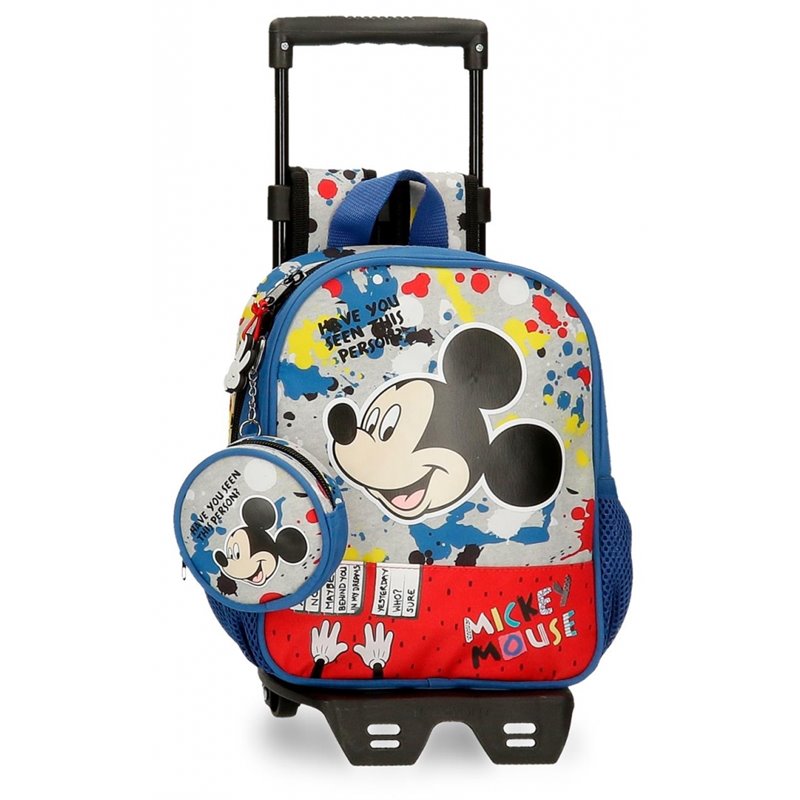 Mochila guardería Mickey Colour Mayhem con carro