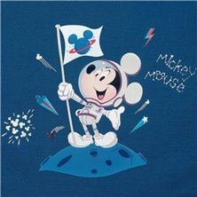Mochila 32cm Mickey on The Moon con carro
