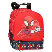 Mochila Go Spidey 28cm con portamerienda