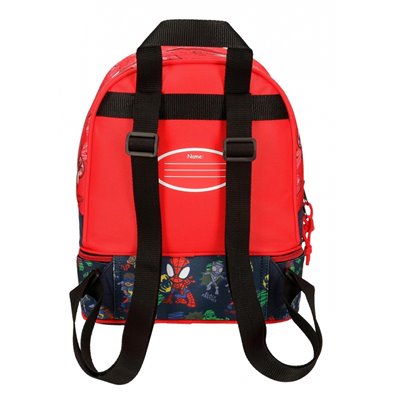 Mochila Go Spidey 28cm con portamerienda