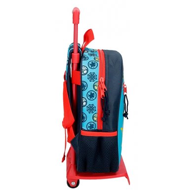 Mochila Spidey Team Up 28cm con carro