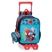 Mochila guardería Spidey Team Up con carro