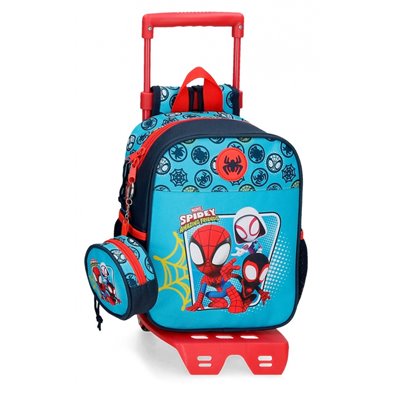 Mochila guardería Spidey Team Up con carro