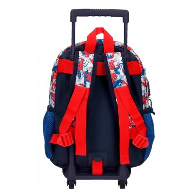 Mochila 32cm Spiderman Hero con carro