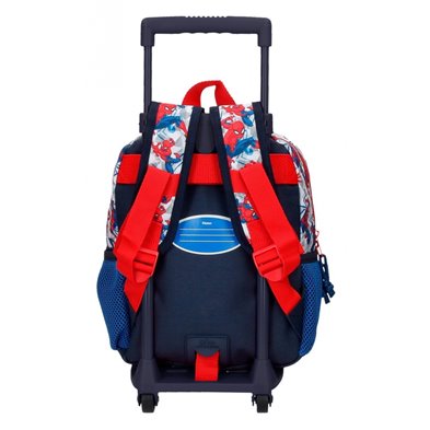 Mochila 28cm Spiderman Hero con carro