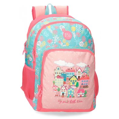 Mochila Escolar Roll Road My little Town Dos Compartimentos