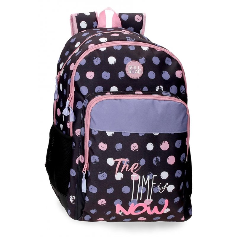 Mochila Escolar Roll Road The time is now Dos Compartimentos