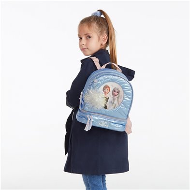 Mochila Frozen Seek Courage 28cm con portamerienda