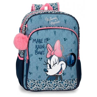 Mochila Escolar Minnie Make it Rain bows 40cm