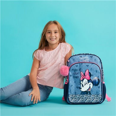 Mochila Escolar Minnie Make it Rain bows 40cm