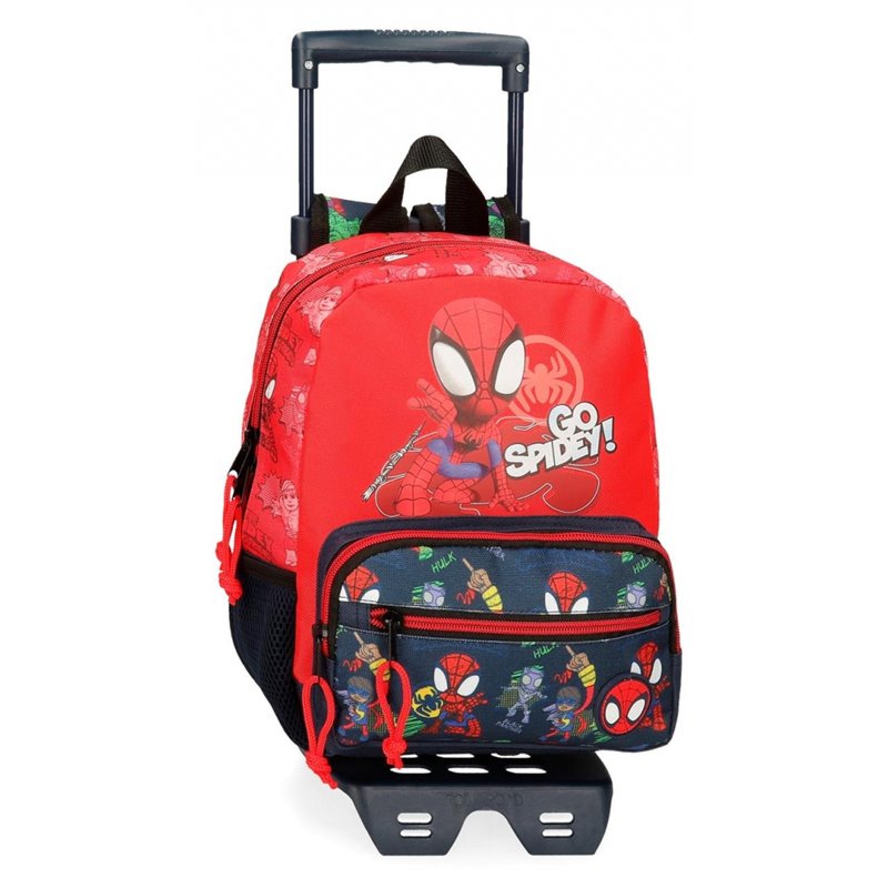 Mochila Go Spidey 28cm con carro