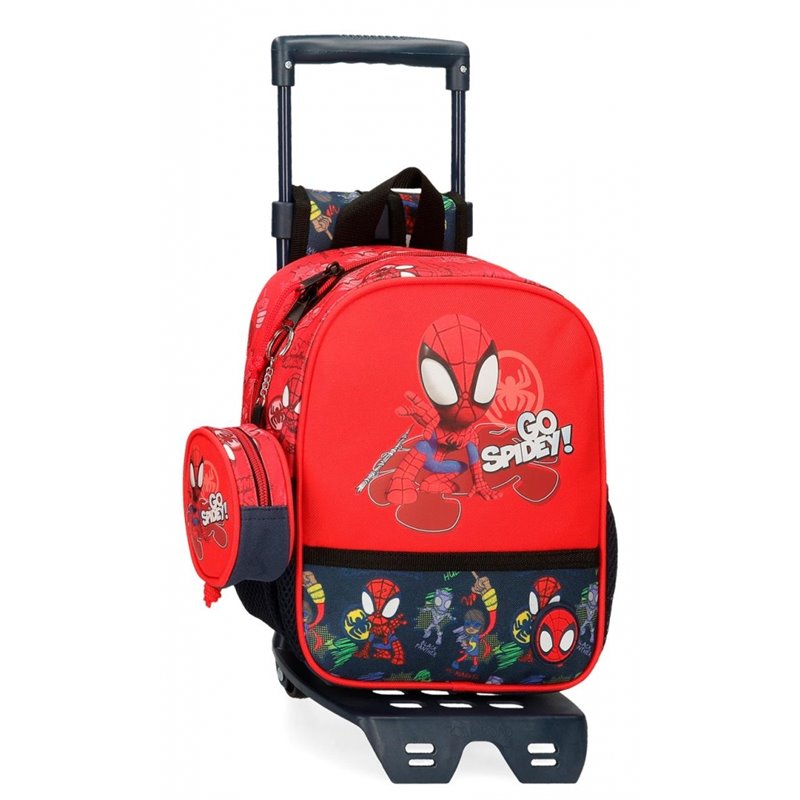 Mochila guardería Go Spidey con carro