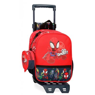 Mochila guardería Go Spidey con carro
