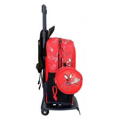 Mochila guardería Go Spidey con carro