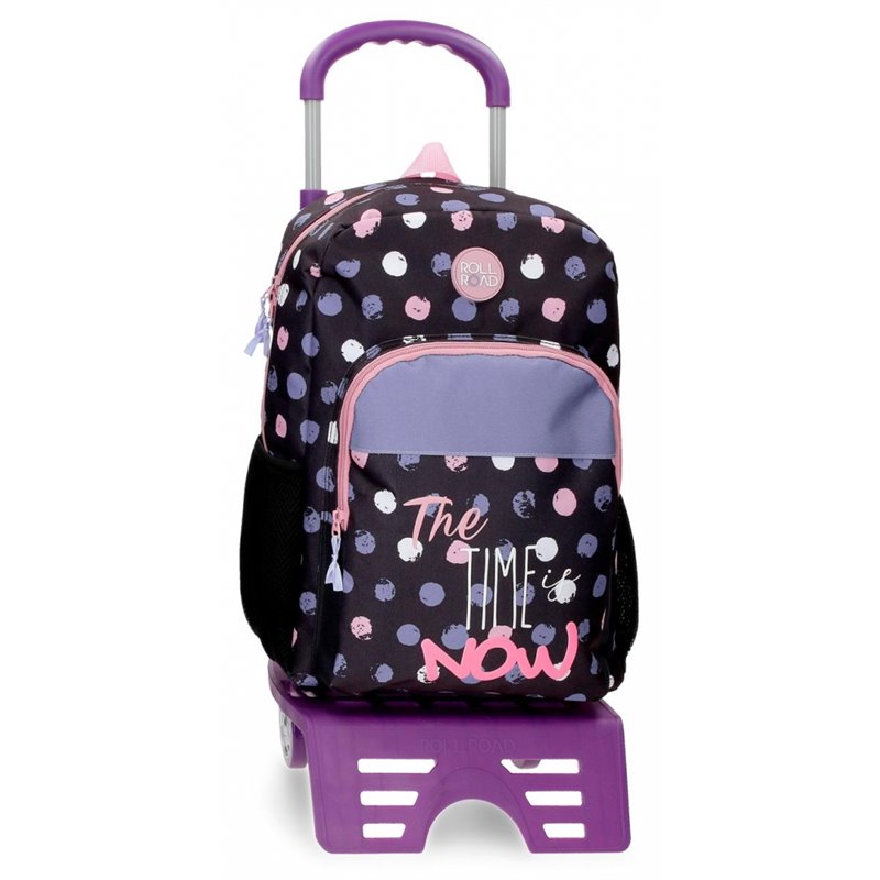 Mochila Escolar con Carro Roll Road The time is now