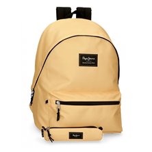 Mochila Pepe Jeans Aris + Estuche Amarillo