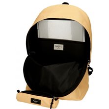 Mochila Pepe Jeans Aris + Estuche Amarillo