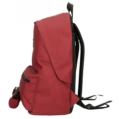 Mochila Pepe Jeans Aris Evergreen + Estuche Rojo Oscuro