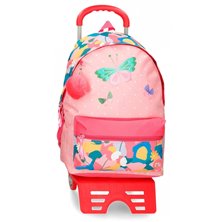 Mochila 44cm Roll Road Precious Flower con carro