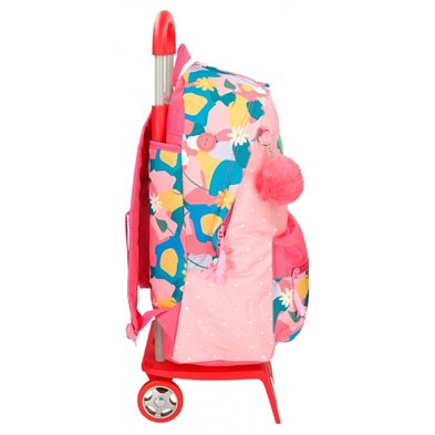 Mochila 44cm Roll Road Precious Flower con carro